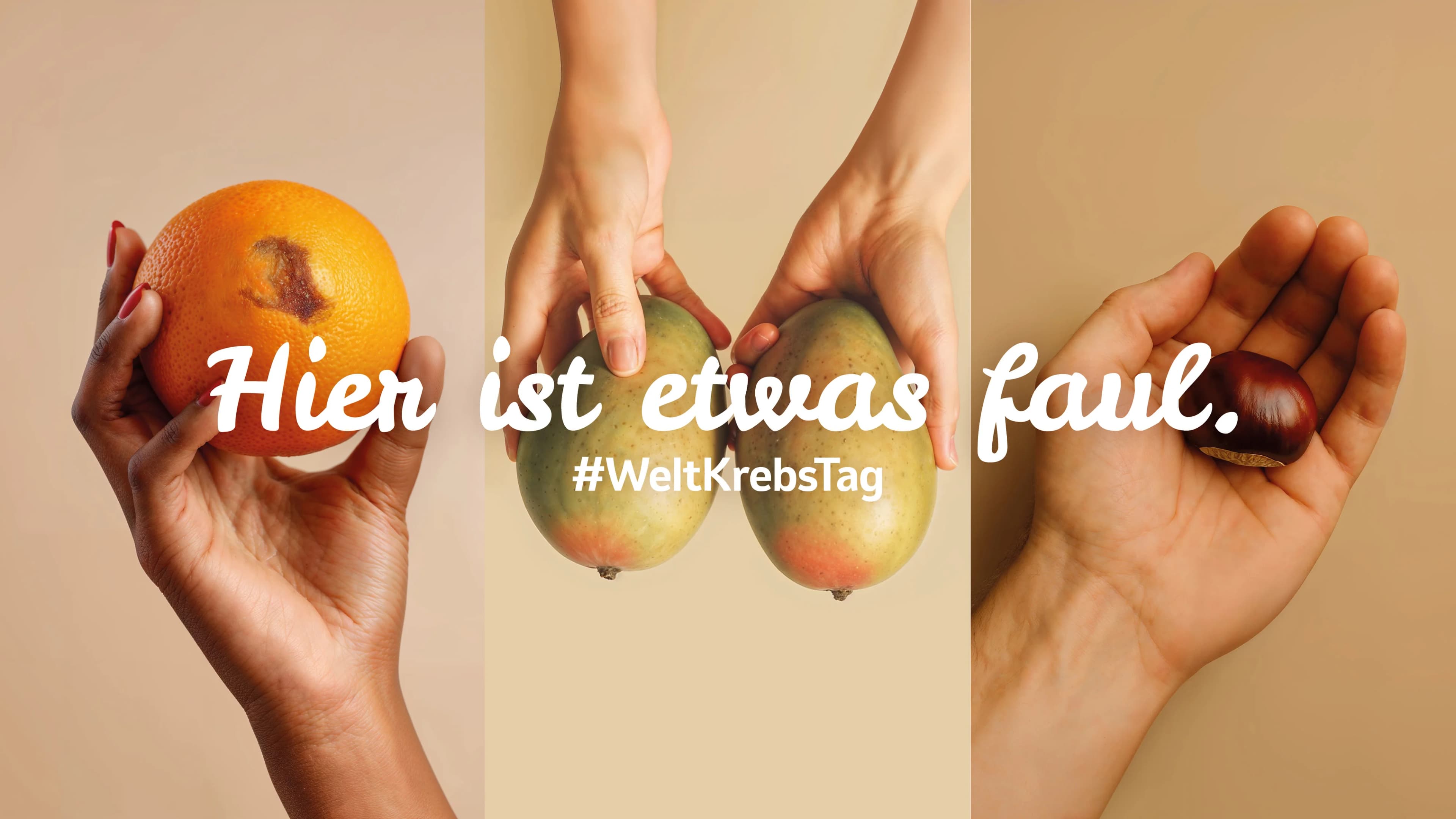 Hier ist etwas faul! Awareness Kampagne zum Weltkrebstag Hero